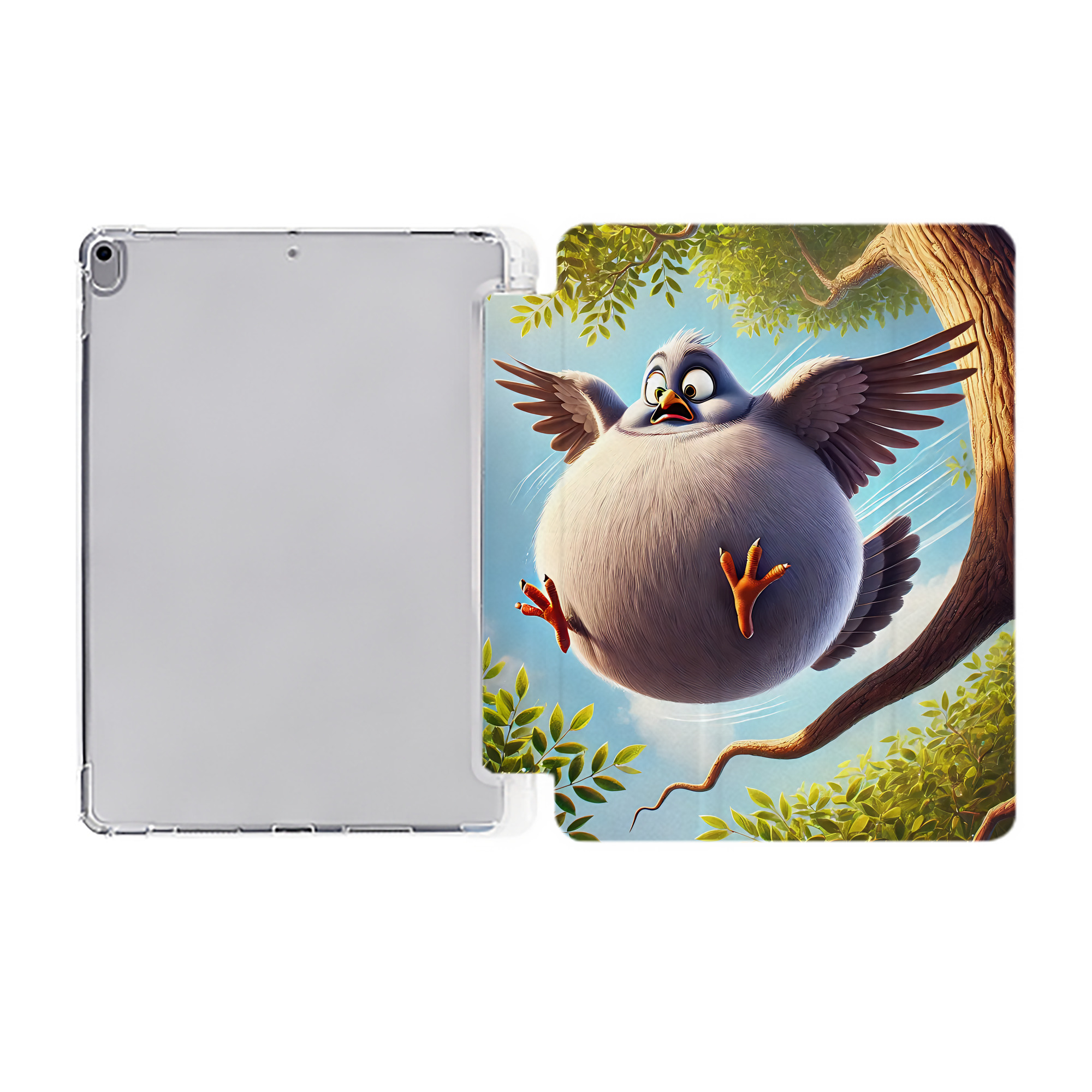（画像用） Angry Birds アングリーバード IPad ケース ペン収納付き 三つ折りスタンド PUレザー×シリコン 対応機種9.5/10.5/10.9インチ